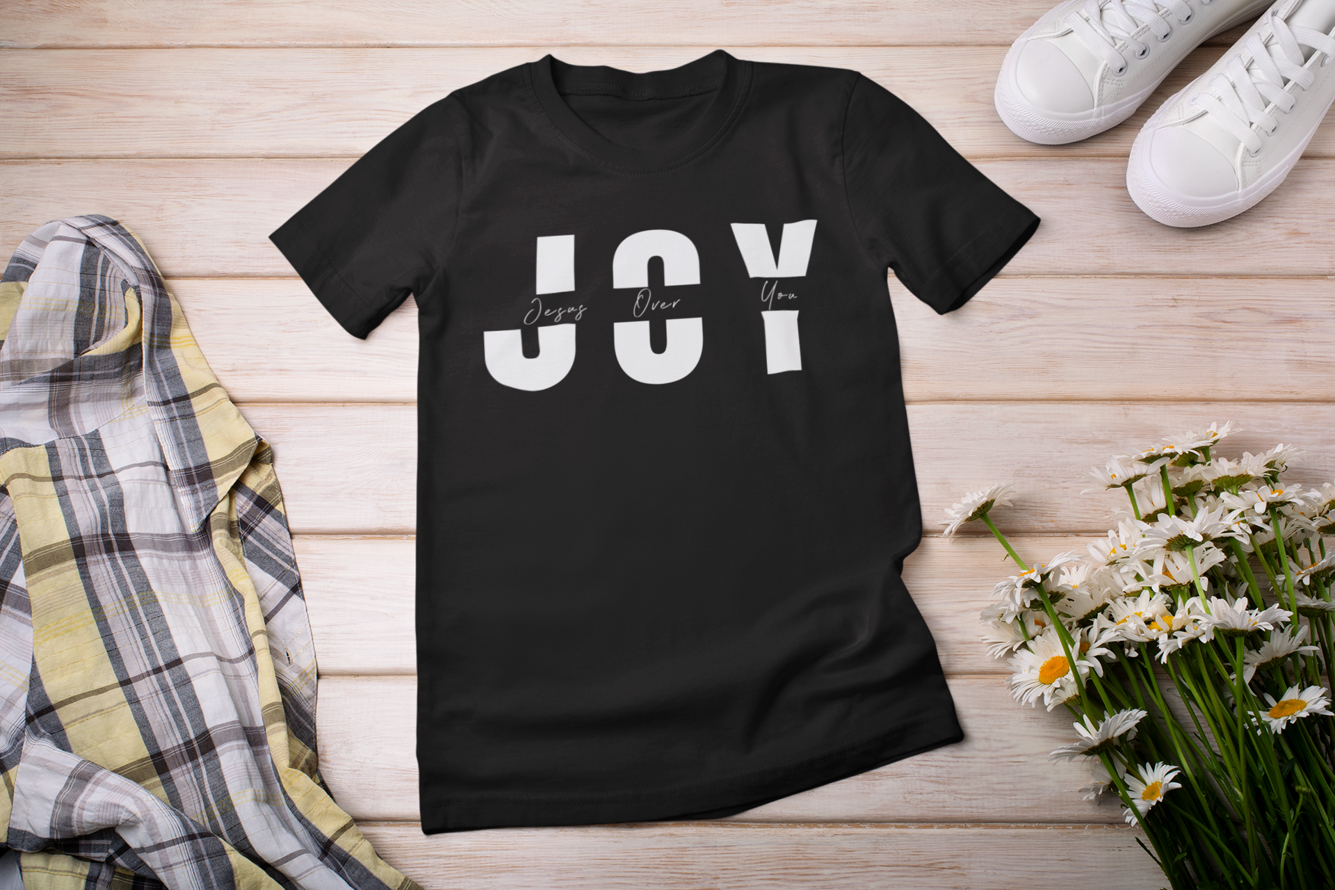 JOY Shirt – Jesus Over You Design | Motivational Graphic Tee